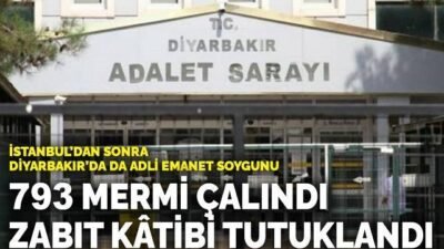Edinilen bilgilere göre Diyarbakır Adliyesi’nde görevli zabıt kâtibi M.Y., mesai