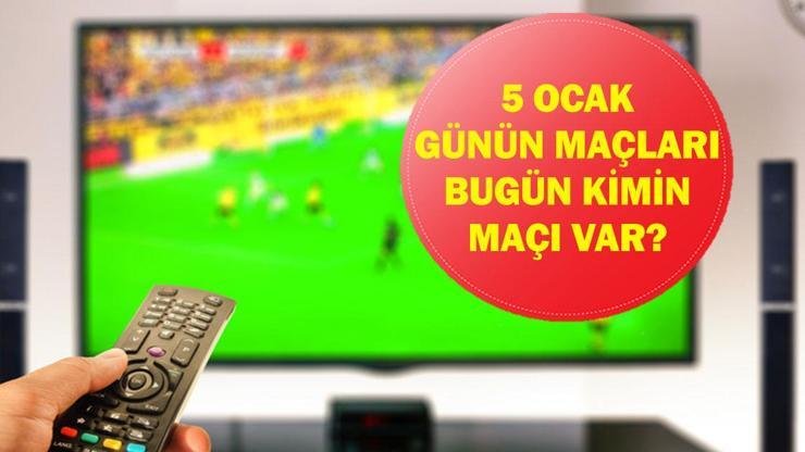 5 OCAK GÜNÜN MAÇLARI: Bugün Maç Var Mı, Hangi Maçlar Var? Galatasaray Trabzonspor Maçı Hangi Kanalda, Saat Kaçta? İşte 5 Ocak Pazartesi Günün Maçları… Kaynak:Cnnturk.com 5 Ocak Pazartesi bugün hangi maçlar var araştırılıyor. Dünya