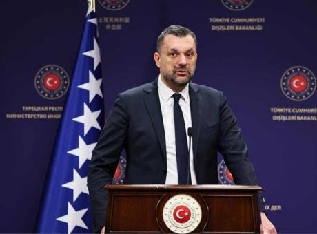 Bosna Hersek Dışişleri Bakanı Elmedin Konakovic, düzenlediği yıllık basın toplantısında