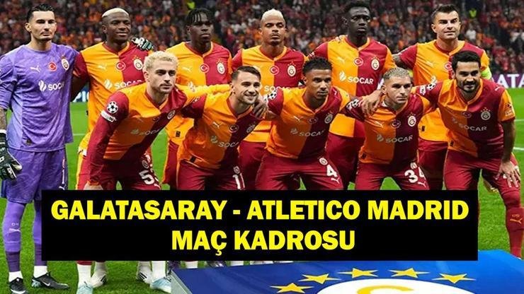 Kaynak:Cnnturk.com Galatasaray – Atletico Madrid maç kadrosu, Şampiyonlar Ligi puan
