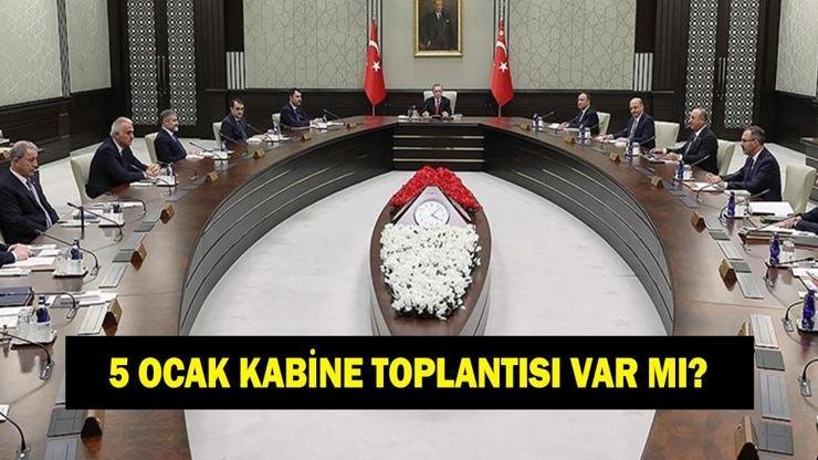 Kabine Toplantısı ne zaman? 5 Ocak Kabine Toplantısı var mı yok mu? Kabine Toplantısı’nın gündem maddeleri neler? Kaynak:Cnnturk.com Yılın ilk Kabine Toplantısı kararları günün öne çıkan başlıkları