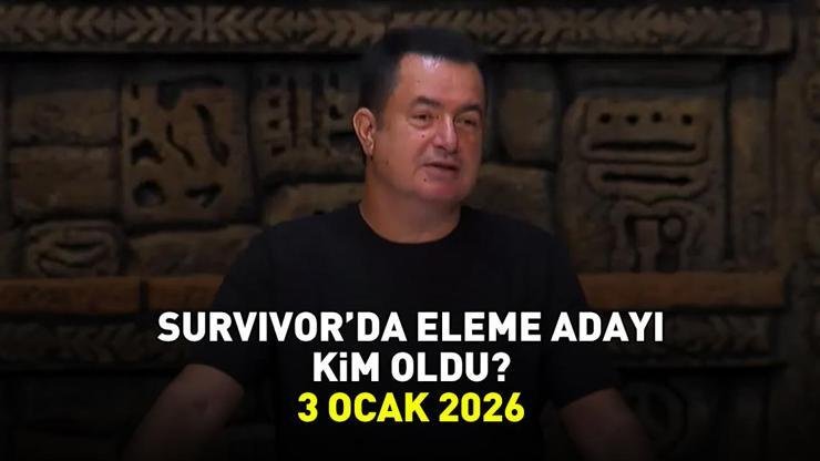 SURVIVOR 4. ELEME ADAYI 3 OCAK 2026 | Survivor’da eleme adayı kim oldu, dokunulmazlık oyununu hangi takım kazandı? Kaynak:Cnnturk.com Survivor’da 4. eleme adayı olan isim merak edildi. Ünlü