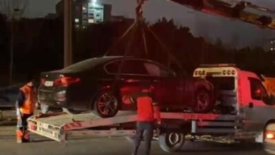 Kaza, saat 19.00 sıralarında TEM Otoyolu’nda Ziya Gökalp Mahallesi mevkisinde