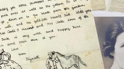 İngiltere Kraliçesi II. Elizabeth’in çocukken yazdığı el yazısı bir mektup