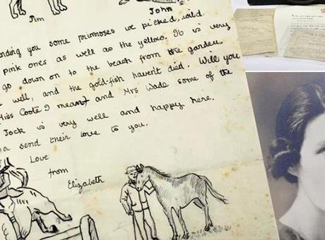 İngiltere Kraliçesi II. Elizabeth’in çocukken yazdığı el yazısı bir mektup