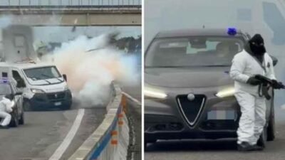 İtalya’nın güneyindeki Brindisi kentinde, zırhlı para taşıma aracına yönelik silahlı