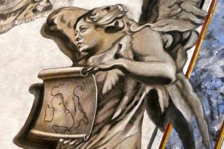 Kaynak:AP Roma’nın en eski bazilikalarından birinde haftalardır süren “melek” tartışması