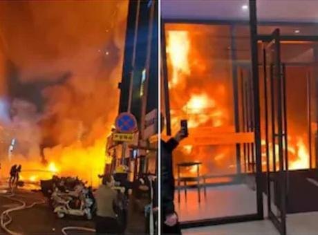 Çin’in Shanxi eyaletindeki bir binada dün çıkan yangında can kaybı