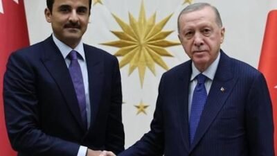 Cumhurbaşkanı Recep Tayyip Erdoğan, Katar Emiri Şeyh Temim bin Hamed