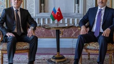 Dışişleri Bakanı Hakan Fidan, Azerbaycan Dışişleri Bakanı Ceyhun Bayramov ile