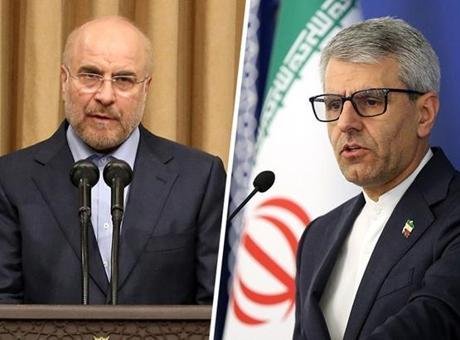 İran Meclis Başkanı Muhammed Bakır Kalibaf ve Dışişleri Bakanlığı Sözcüsü