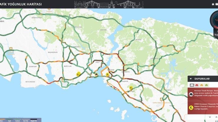 Mehmet Kaan KURT/İSTANBUL,(DHA)- İSTANBUL’da gece saatlerinde trafik yoğunluğu yüzde 62’ye