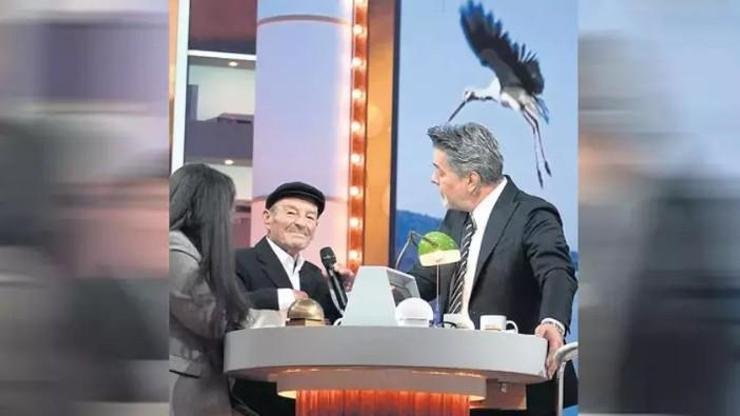 Torununu desteklemek için stüdyoya gelen Adem Yılmaz, yıllardır her bahar