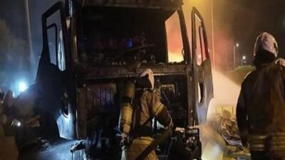 Yangın, saat 20.30 sıralarında Şifa Mahallesi D-100 yan yol üzerinde