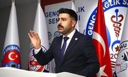 Sağlık-Sen Genel Başkanı Mahmut Faruk Doğan ile Genel Başkan Yardımcısı
