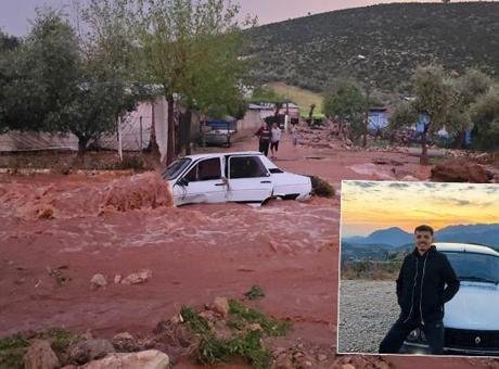 Akşam saatlerinde ilçede etkisini artıran sağanak ve dolu yağışı sonrası