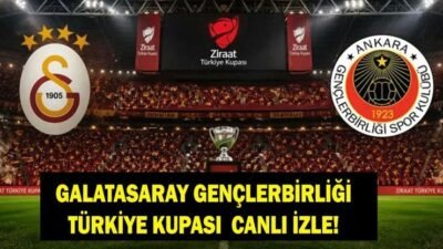 Kaynak:Cnnturk.com Galatasaray Gençlerbirliği maçını canlı izlemek isteyenler ATV canlı yayınını