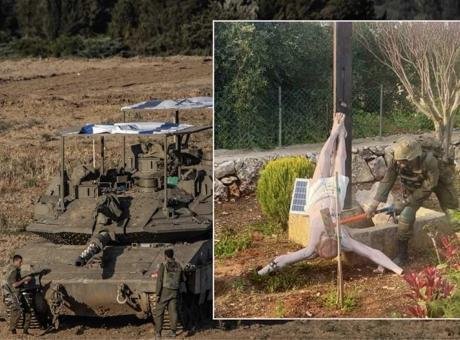 Lübnanlı rahip Dany Dargham, bir İsrail askerinin Lübnan’ın güneyindeki beldelerden