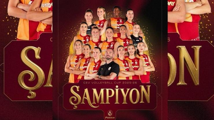 SON DAKİKA | CEV Kupası şampiyonu Galatasaray Kaynak:Cnnturk.com Galatasaray Daikin Kadın Voleybol Takımı, CEV Kupası finalinde 3-2