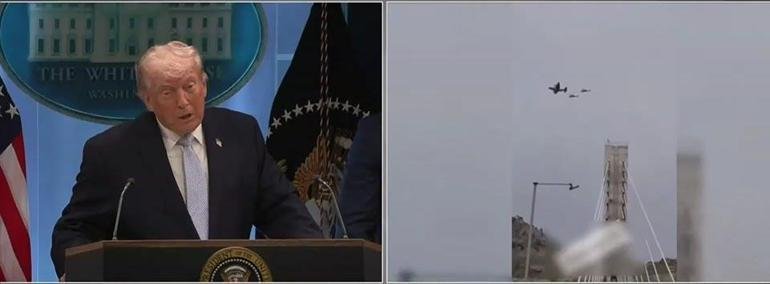 Trump: Pilotu, 21 savaş uçağıyla 7 saatte kurtardık Trump’ın operasyona dair açıklamaları şöyle: “ASKERİ TARİHİN EN BÜYÜK OPERASYONUYDU”