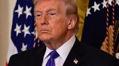 ABD Başkanı Trump, Beyaz Saray’ın bahçesinde düzenlenen Paskalya töreninde basın