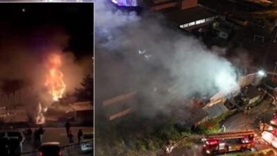 Yangın, Anadolu Mahallesi Yıldırım Beyazıt Caddesi üzerinde bulunan bir fabrikada