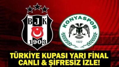 Kaynak:Cnnturk.com Beşiktaş ile Konyaspor arasında oynanacak Ziraat Türkiye Kupası yarı