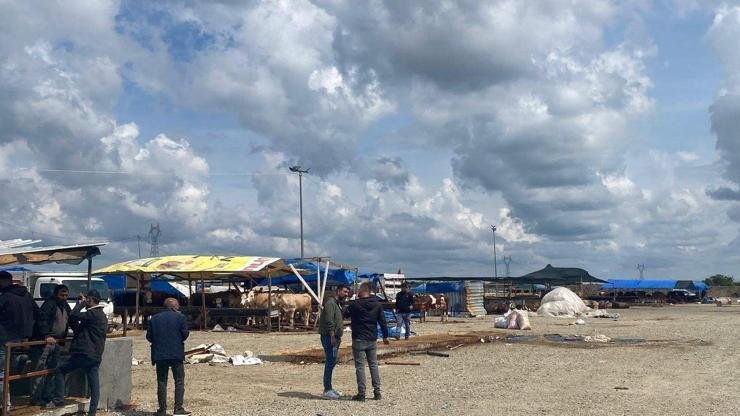 Onur KAYA/ÇERKEZKÖY(Tekirdağ), (DHA)- TEKİRDAĞ’ın Çerkezköy ilçesinde kurulu bulunan hayvan pazarında