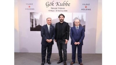 Gök Kubbe Sergisi’nin açılışı sanatçı Nevzat Yıldırım, Yıldız Holding Yönetim