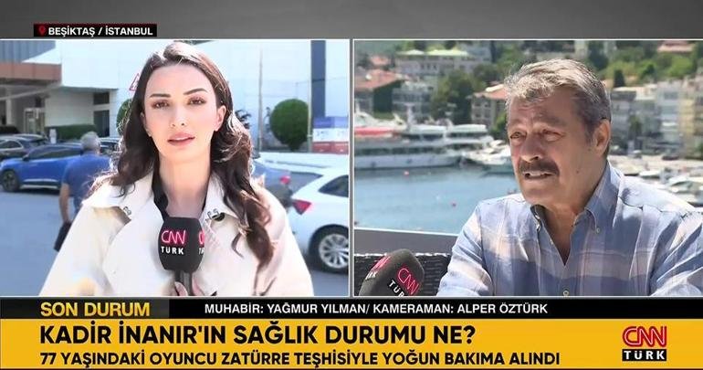 Kaynak:CNN TÜRK Yağmur Yılman’ın Kadir İnanır’ın sağlık durumuna ilişkin açıklamaları