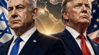 İsrail Başbakanı Binyamin Netanyahu, ABD Başkanı Donald Trump’ın da bulunduğu