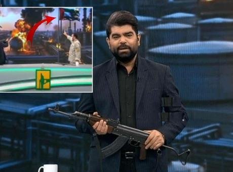 İran’da bazı televizyon kanallarında canlı yayın sırasında silah eğitimi verildi.