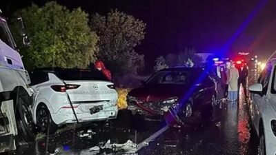 Uşak’ta 1’i yolcu otobüsü, 1’i tır olmak üzere 7 aracın