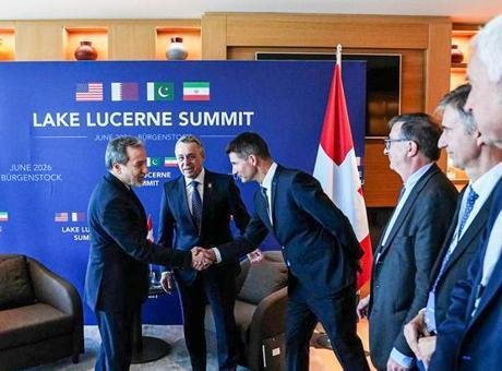 ABD ile İran arasında imzalanan mutabakatın ardından İsviçre’nin Bürgenstock kasabasında