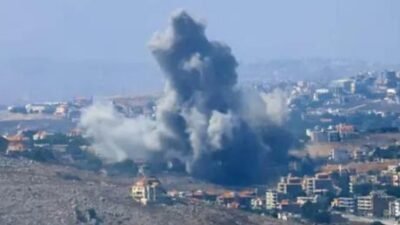 İsrail uçakları ön uyarı yapmadan Bayrut’un güenyindeki Dahiye bölgesini bombaladı.