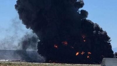 ABD Hava Kuvvetleri’ne ait B-52 bombardıman uçağının ülkenin California eyaletindeki