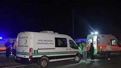Rize’nin Çayeli ilçesinde Karadeniz Sahil Yolu’nda 2 otomobil ve 1