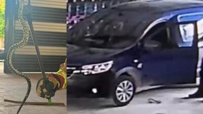 Olay, Samandağ ilçesi Kurtderesi Mahallesi’nde meydana geldi. Park halindeki hafif