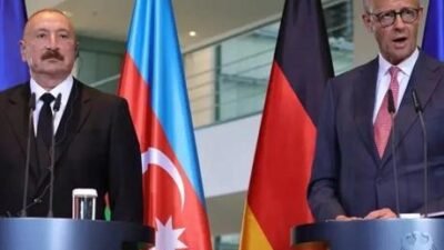 Almanya Başbakan Merz ve Azerbaycan Cumhurbaşkanı İlham Aliyev, Berlin’de yaptıkları