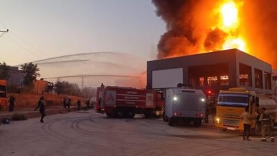 Kaynak: DHA Batman’da yerel zincir marketlere ait depolarda çıkan yangın