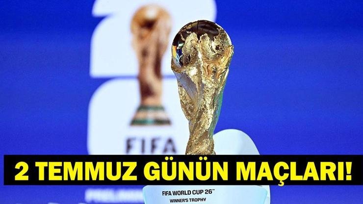 Kaynak:Cnnturk.com 2 Temmuz günün maçları, Dünya Kupası maç takvimi araştırılıyor.