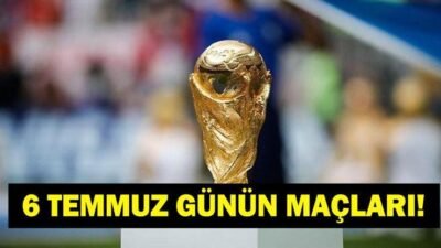Kaynak:Cnnturk.com 6 Temmuz Pazartesi bugün hangi maçlar var merak ediliyor.