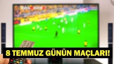 8 Temmuz Çarşamba bugün hangi maçlar var merak ediliyor. 11