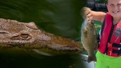 ABD’nin “timsahlar şehri” olarak anılan Florida eyaletinde bir çocuk, balık