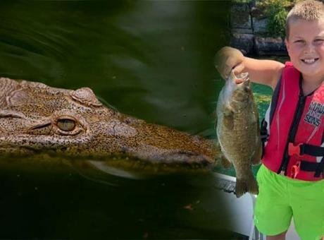 ABD’nin “timsahlar şehri” olarak anılan Florida eyaletinde bir çocuk, balık