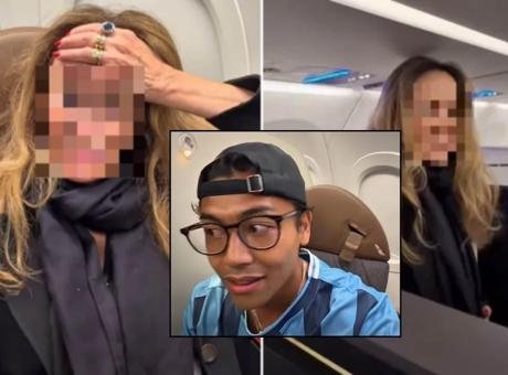 ABD’de American Airlines’ın New York-Los Angeles seferinde bir kadın yolcu,