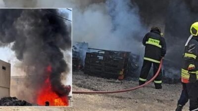 Irak’ın başkenti Bağdat’ın kuzeyindeki Taci Askeri Üssü’nde mühimmat deposunda patlama