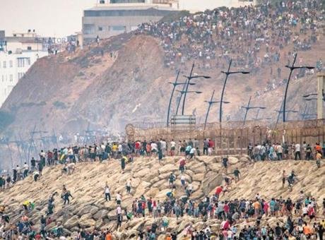 Avrupa’yı korkuttu DIŞ HABERLER SERVİSİ – İspanya’nın Kuzey Afrika’daki toprağı Ceuta kentinde