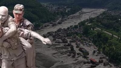 Çin’in Nepal sınırında peş peşe doğal afetler yaşanıyor. Dün toprak