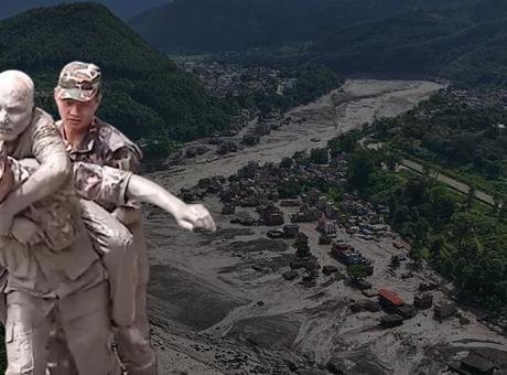 Çin’in Nepal sınırında peş peşe doğal afetler yaşanıyor. Dün toprak